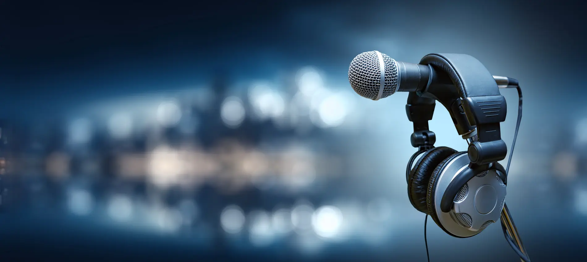 Microphone in studio